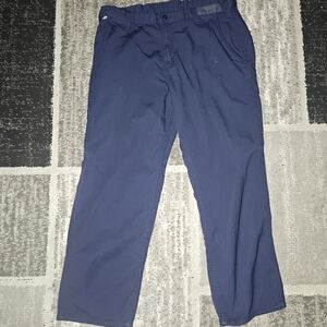 Carhartt FR Workwear Pants Mens 36x28 Navy Blue Loose Fit Fire Resistant Utility